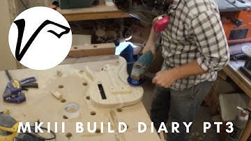 Vigilant Guitars MKIII 7 String Build Diary - Part 3 - Side Dots, Glueing the Top, Final Shaping.