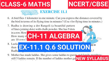 Class 6 Exercise-11.1 Q-6 Solution | Class 6 Maths Chapter- 11 Algebra | NCERT CBSE
