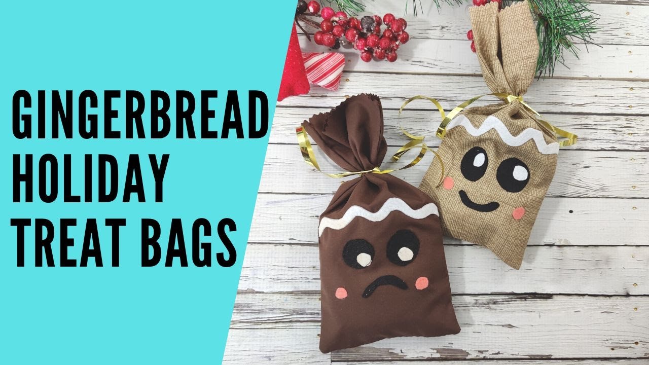 Gingerbread Man Treat Bag - Sewing Tutorial - YouTube