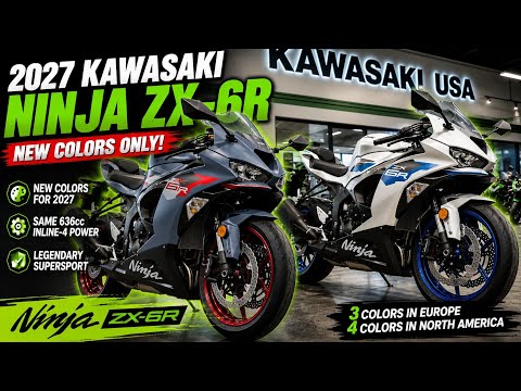 2027 Kawasaki Ninja ZX-6R Only New Color Update - YouTube