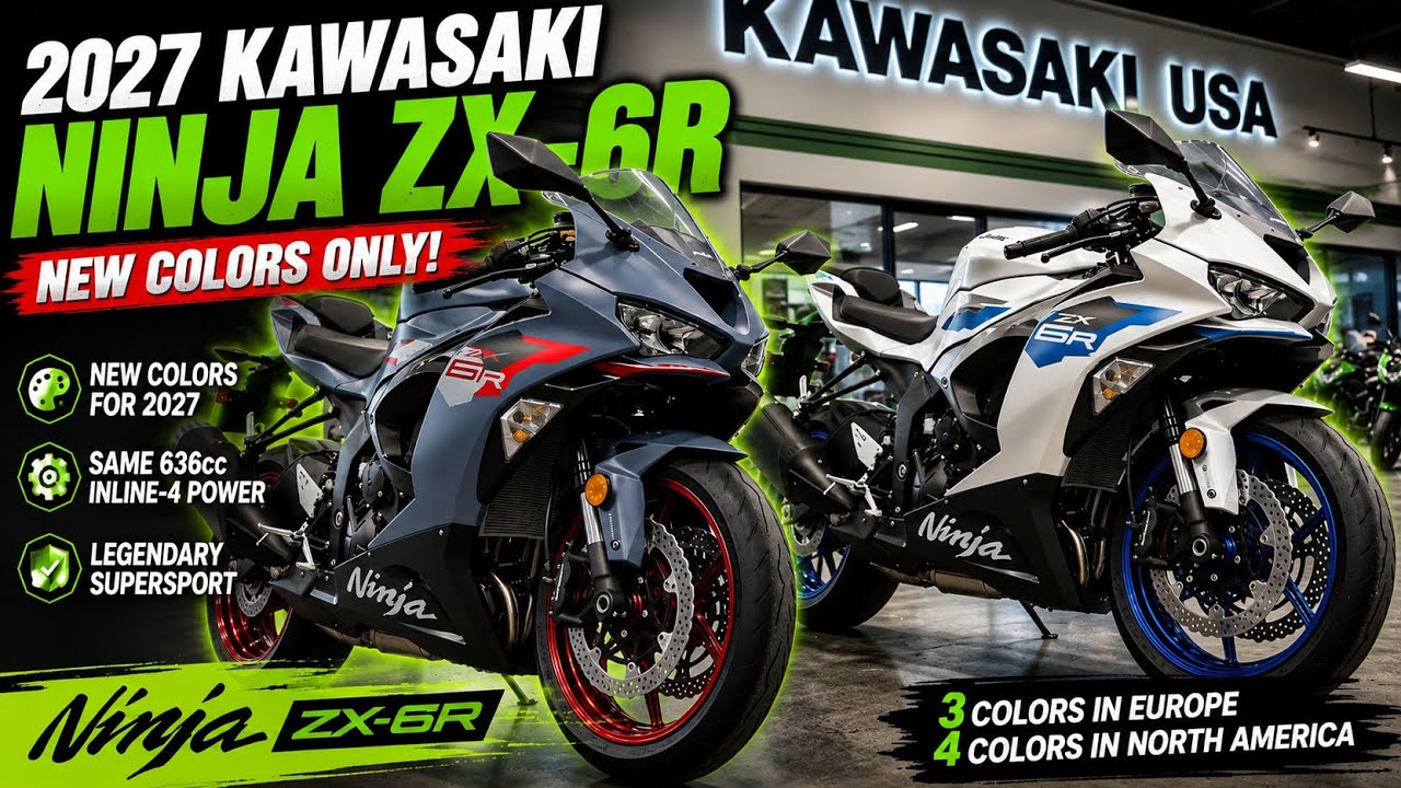 R☆Y 2027 Kawasaki Ninja ZX-6R Only New Color Update - YouTube