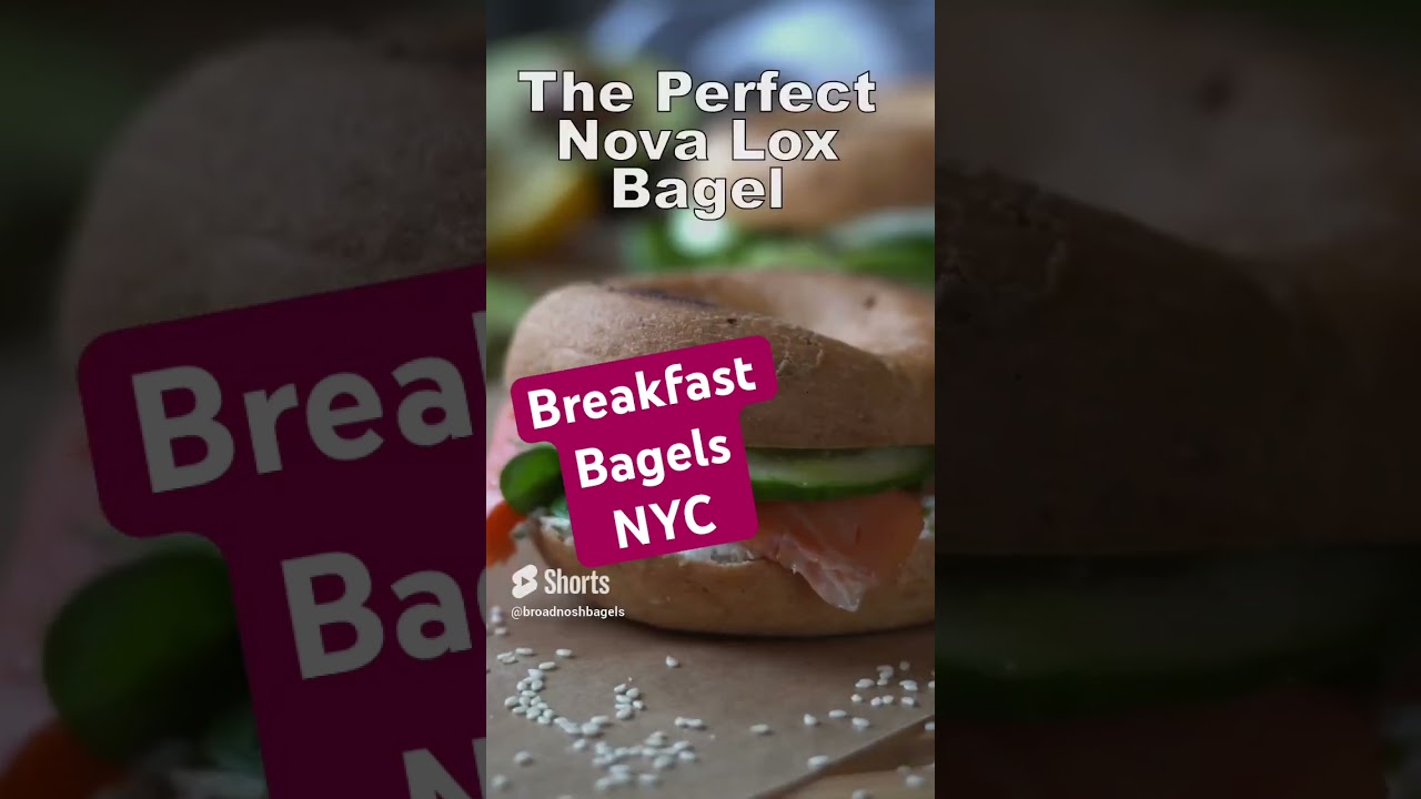 Breakfast bagels deli New York #bagels #nycbagels Broad Nosh Bagel Deli Catering NYC