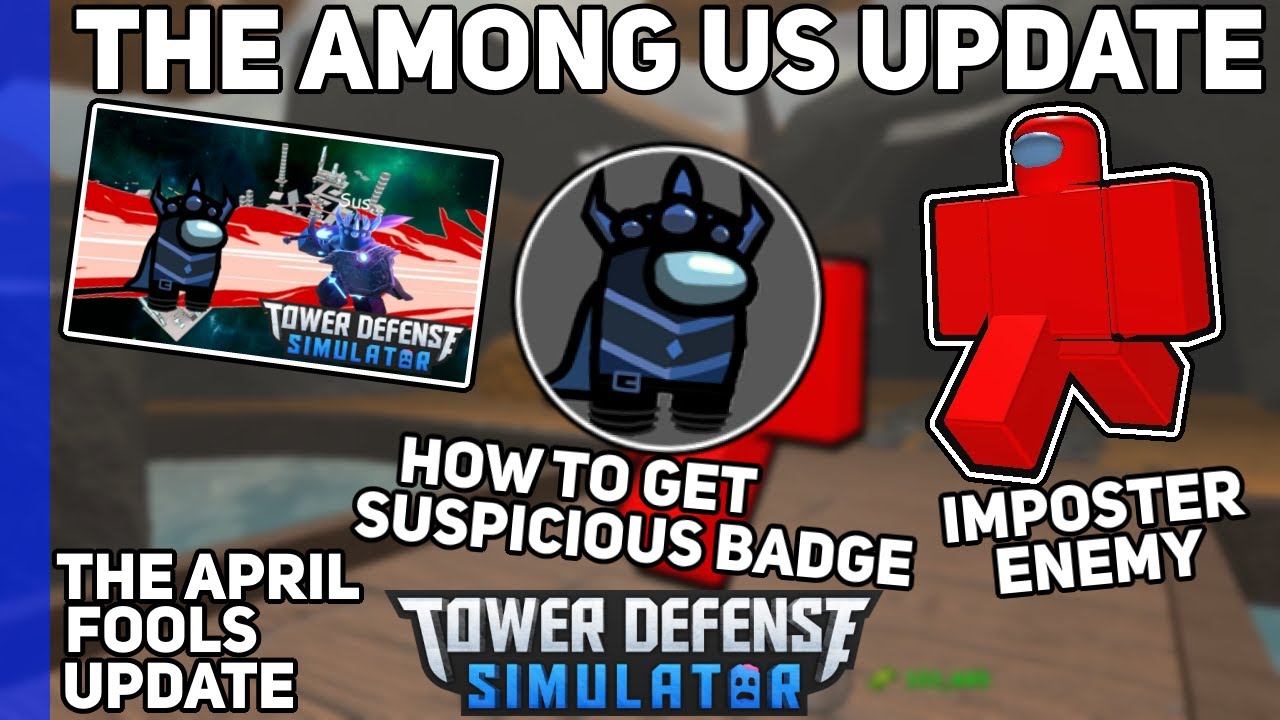 TOWER DEFENSE SIMULATOR IS SUS!! (Among Us Event) - ROBLOX 