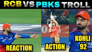 RCB VS PBKS TROLLS | RCB VS PBKS HIGHLIGHTS | KOHLI 92(47) | KARIVEPAKU TROLLS