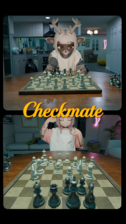 Checkmate - Original Short Animation #blender #3danimation #chess #anime #comedy