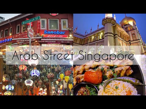 Walking tour Arab Street Singapore | Best Lebanese Restaurant | Sano Bar | Haji Lane | Muscat Street
