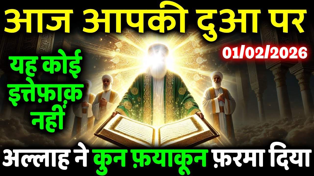 01 February 2026 शब-ए-बारात से पहले फ़रिश्ते तुम्हारी दुआ की सिफ़ारिश कर रहे हैं #allah
