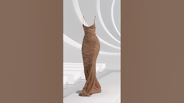 Digital Dress for Oh Polly🤍🤎 #clo3d #digitalfashion #moda #3danimation #blender #sewing