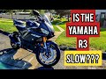 IS THE YAMAHA R3 SLOW??? HONEST REVIEW | TOP SPEED | HIGHWAY TEST | BEGINNER MOTORCYCLE | 2019 R3