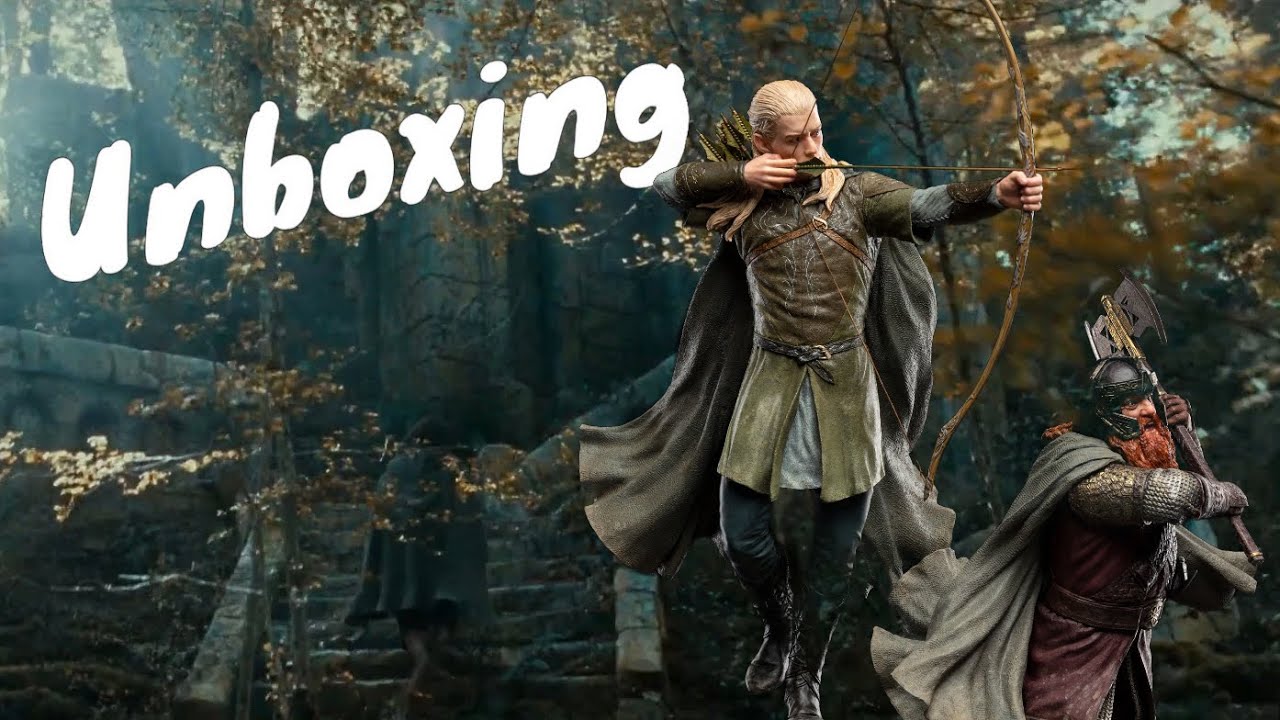 Legolas and Gimli at Amon Hen Weta Statue - Unboxing FR
