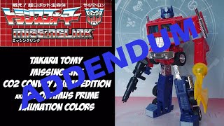 ADDENDUM | Missing Link C02 Convoy | G1 Optimus Prime. Alternate head??