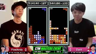 PixelAndy, DanV | Top 8 | April 2026 | Classic Tetris Monthly