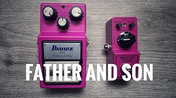 Ibanez AD9 Analog Delay VS Analog Delay Mini Made in Japan