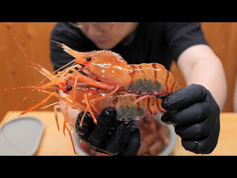 와 크기가 ㄷㄷㄷ 한국에서 제일비싼 독도새우 먹어봤습니다.