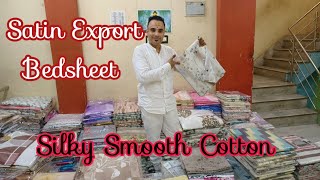 Satin Export King Size Bedsheet | Silky Smooth Cotton | Satin Bed Sheets Manufacturers & Suppliers
