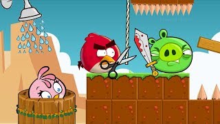 Angry Birds Take A Shower 2 - Trapping Piggies To Steal Shower For Stella