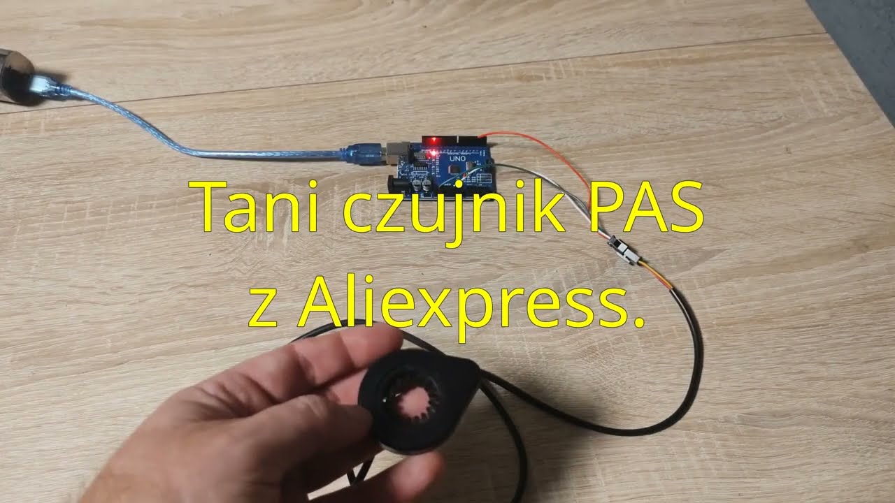 Tani, zintegrowany czujnik PAS z Aliexpress