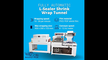 Fully automatic L-sealer Shrink Wrap Tunnel
