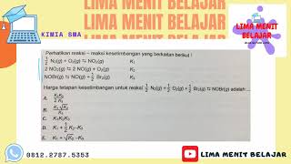 Kesetimbangan kimia (soal 7) kelas 11