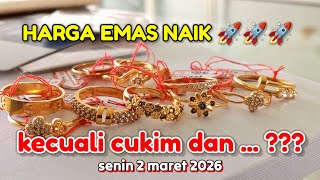 Gold Prices Monday March 2 2026  Gold Jewelry Prices  Antam  Ubs Gold  Gallery 24  Mas Cukim