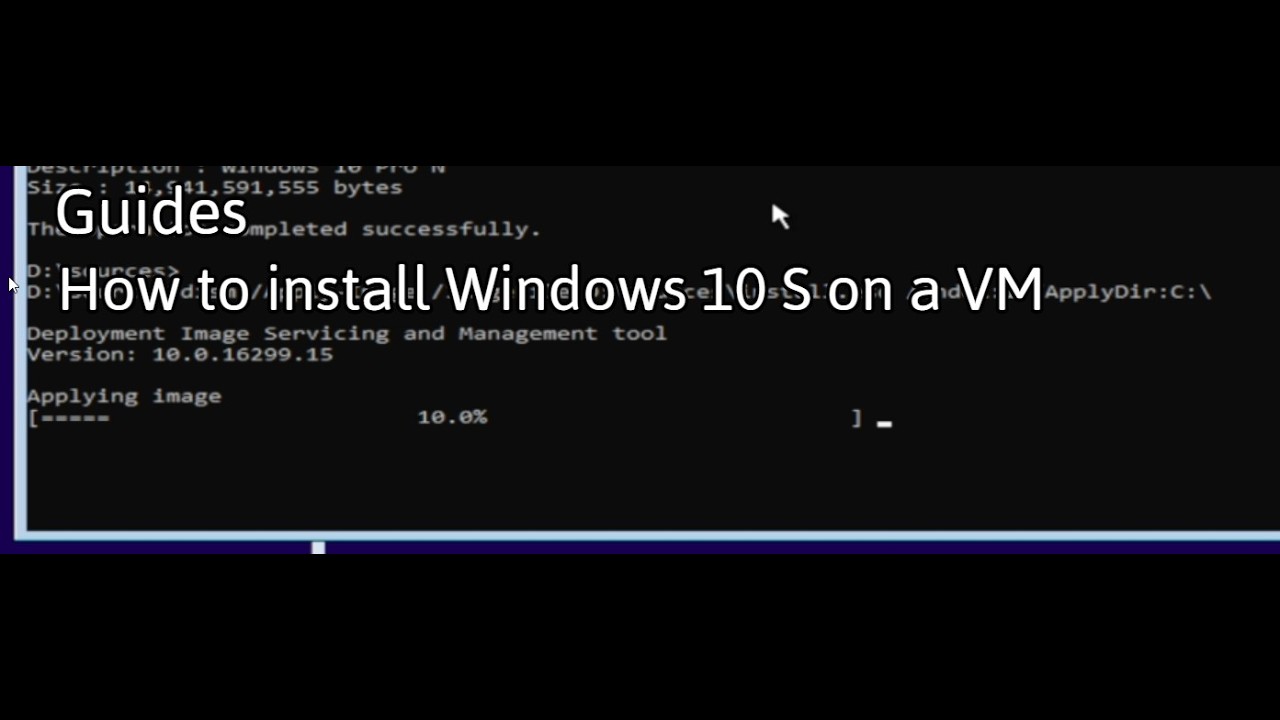 How to install Windows 10 S on a VM | Guides - YouTube
