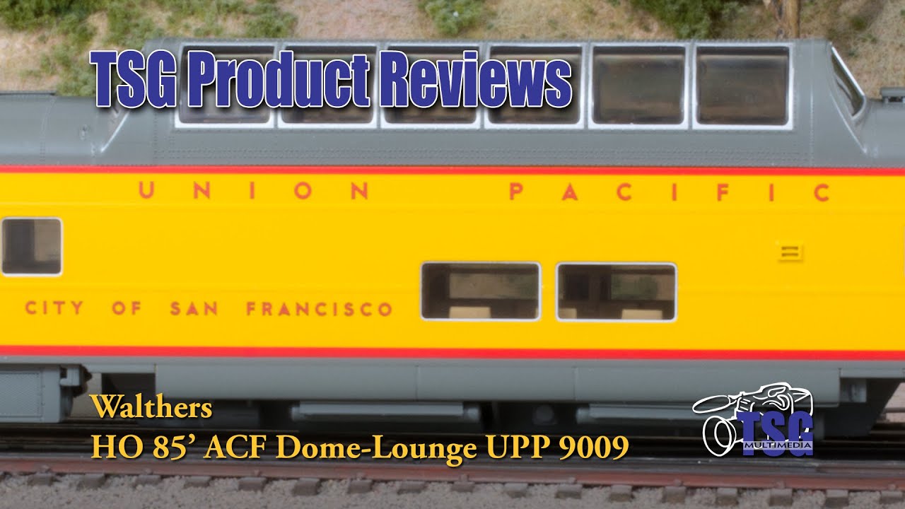 HO Scale Union Pacific Dome Lounge Car Walthers Product Review YouTube