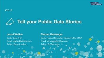 Tell your public data stories