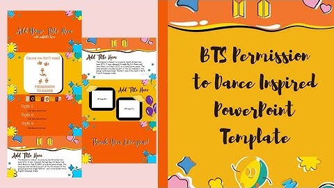 Permission to Dance (BTS) Inspired PowerPoint Template Free🍑 || ppt#30