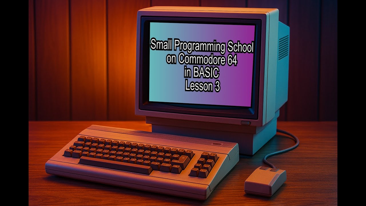 Small Programming School on Commodore 64 in BASIC Lesson 3 - YouTube