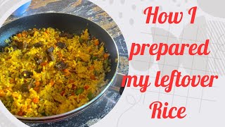 How to prepare leftover rice #ricerecipe #healthylifestyle #leftoverricerecipe