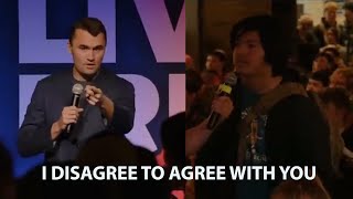 Charlie Kirk Disagree to Agree with Ignorant Cocky, MARXIST College Student