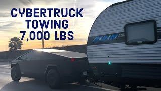 Unleashing CyberTruck: Conquering a 7,000 lb Travel Trailer