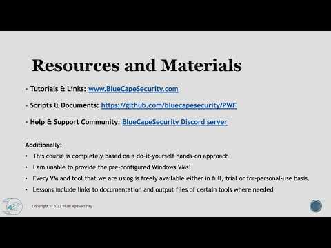 Practical Windows Forensics (PWF) - Resources