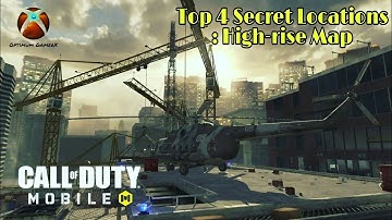 Top 4 secret locations in Highrise map | Call of Duty Mobile | Optimum Gamer X