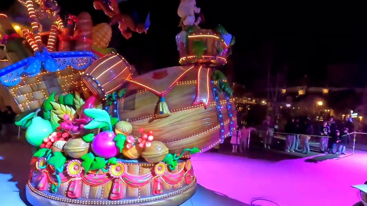 [4K] 부산 롯데월드 어드벤처 야간윈터 매직포레스트 퍼레이드 2026년2월14일 [액션캠]