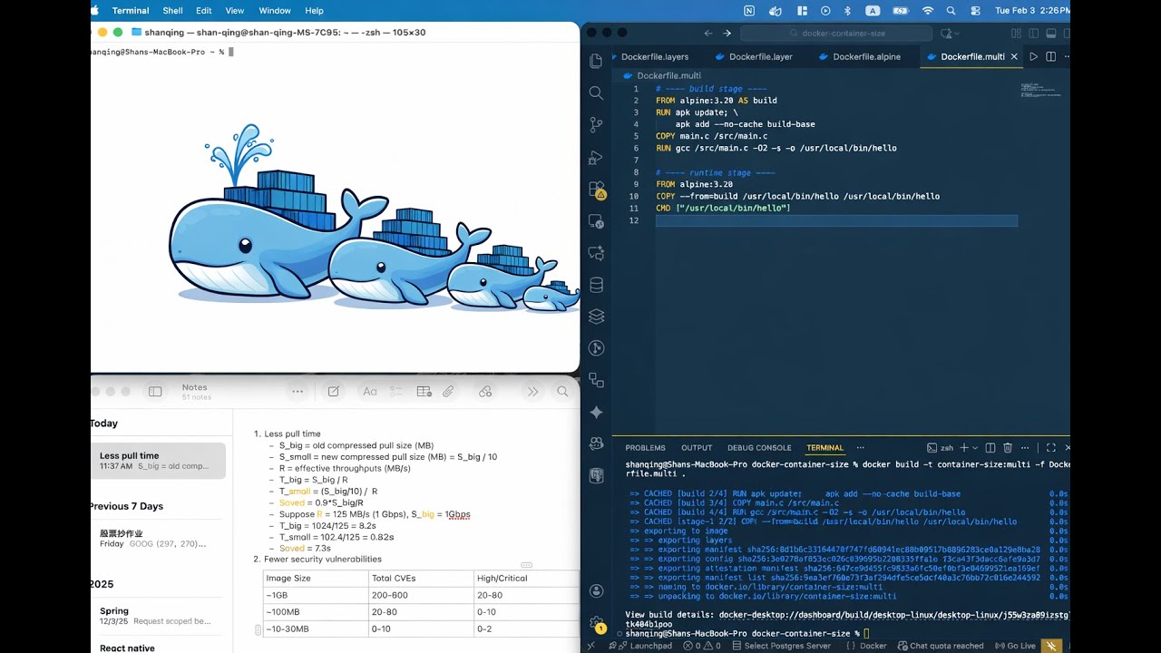 How to make Docker container small - YouTube
