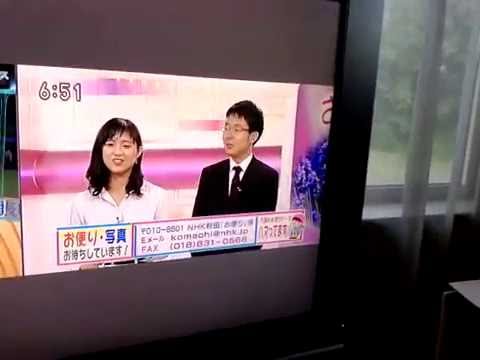 ニュースこまちにて大館のサウナエンペラー佐藤くんNHKデビュー