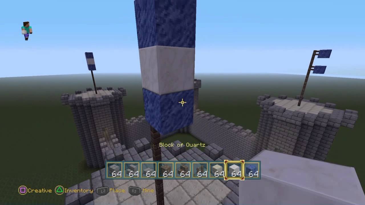 Minecraft Lets Build: A Fantasy Castle Episode #4