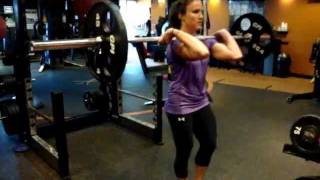 Barbell Front Loaded Reverse Lunge