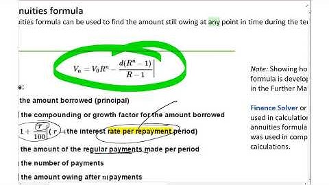 Reducing balance loans   theory