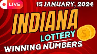 Indiana Evening Lottery Results For - 15 January, 2024 - Daily 3 - Daily 4 - Quick Draw - Powerball