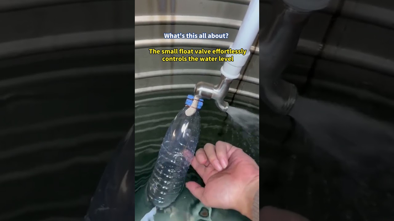What's this all about? The small float valve effortlessly controls the water level