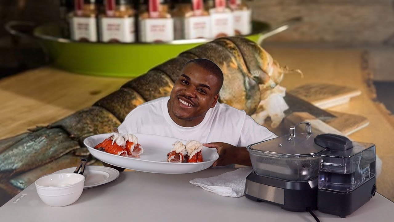 STEAMED LOBSTER TAILS COOKING WITH CUISINART STEAMER YouTube