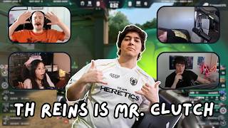 Streamers React to Incredible 1 VS 4 CLUTCH by TH ReiNs | VCT EMEA 2026