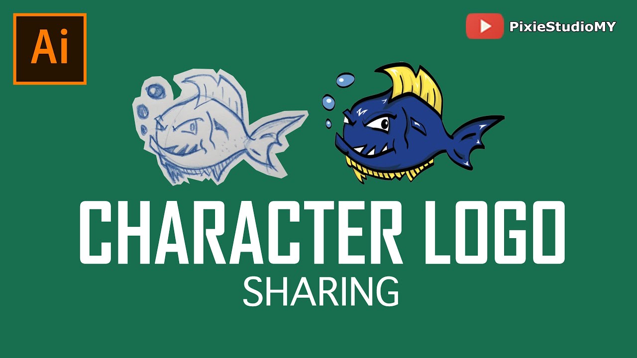 Making Character Logo using Adobe Illustrator [ Skill Share ] - YouTube