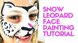 face painting leopard snow paint tutorial