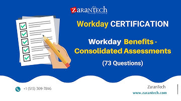 Workday Benefits Consolidated Assessments(73 Practice Questions) | ZaranTech