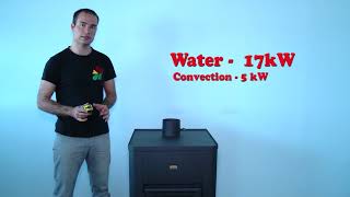 Presentation of wood burning boiler stove Prity S3 W17