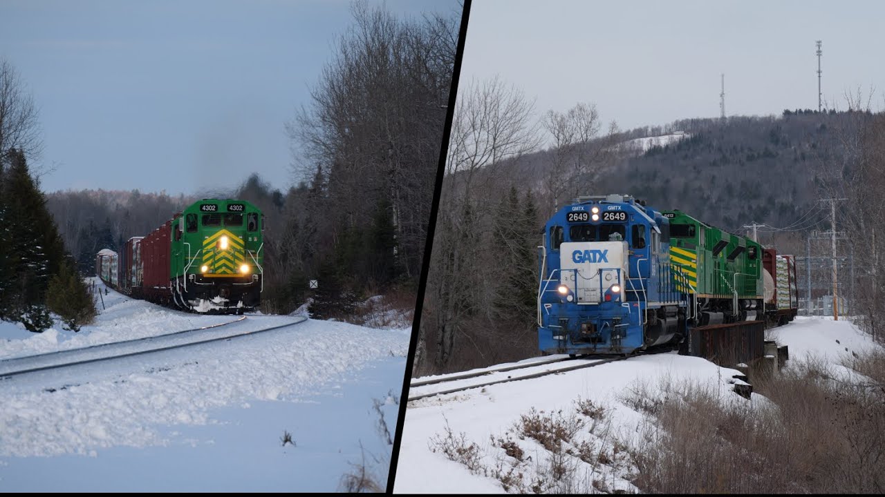 Maine Northern Railway Action with 903 & 901 1/14/26