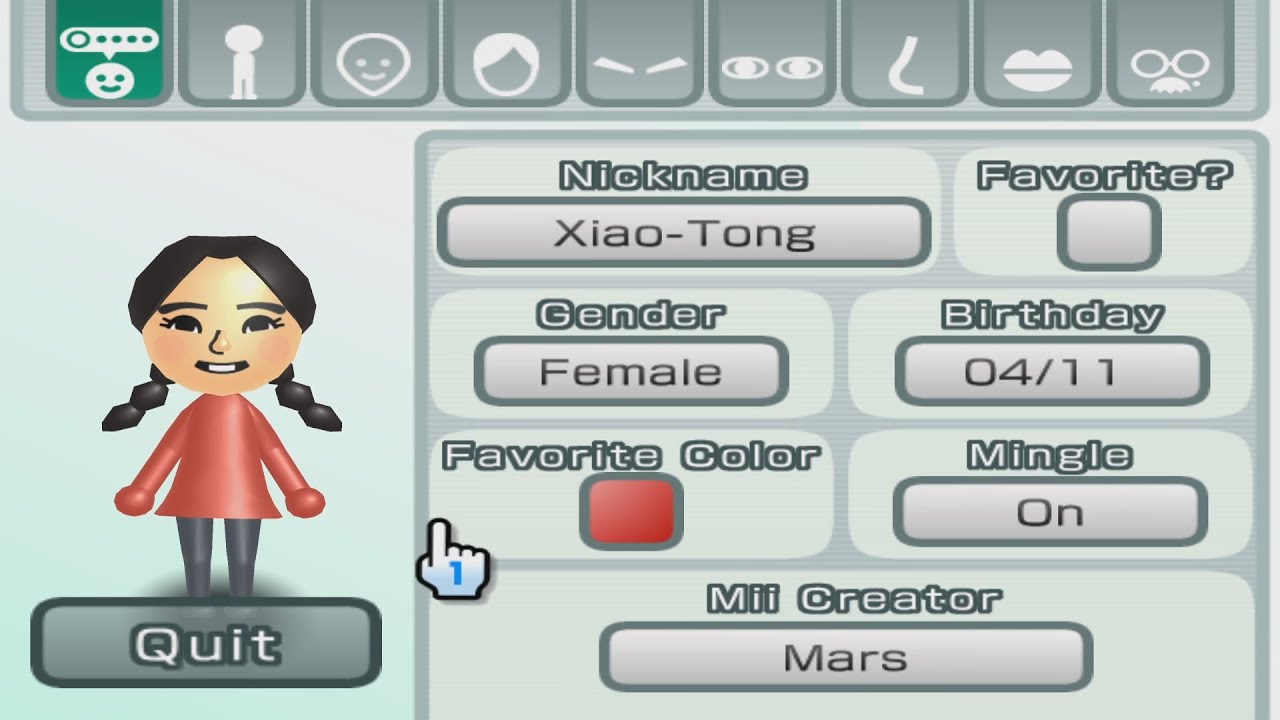 Xiao-Tong - Wii Sports Club - Mii 3041 - YouTube